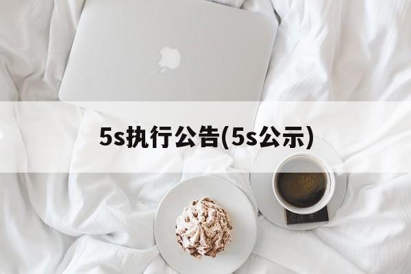 5s执行公告(5s公示)